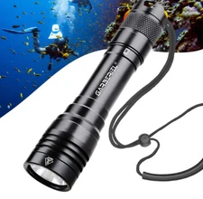 Underwater 100m Dive Light Diving Light Waterproof LED Flashlight Scuba Lamp