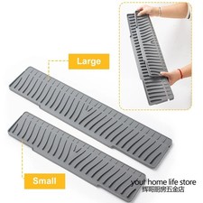 Foldable Silicone Sink Splash Guard Narrow Edge Drain Pad for Kitchen Sinks Bath