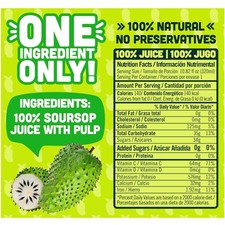 Authentic Soursop Juice, Not From Concentrate, 12-Pack