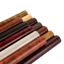 PVC Wood Grain Vinyl Wrap 30x100cm Self Adhesive Car Interior Film