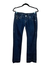 True Religion Candice Straight Leg Jeans - Made in USA - Dark Indigo - Size 27