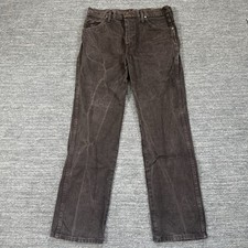 Vintage Wrangler Cowboy Cut Slim Fit Jeans Men 32X30 Brown Ranch Workwear Faded