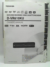 Toshiba DVD Video Player/Video Recorder D-VR610KU Operating Instructions