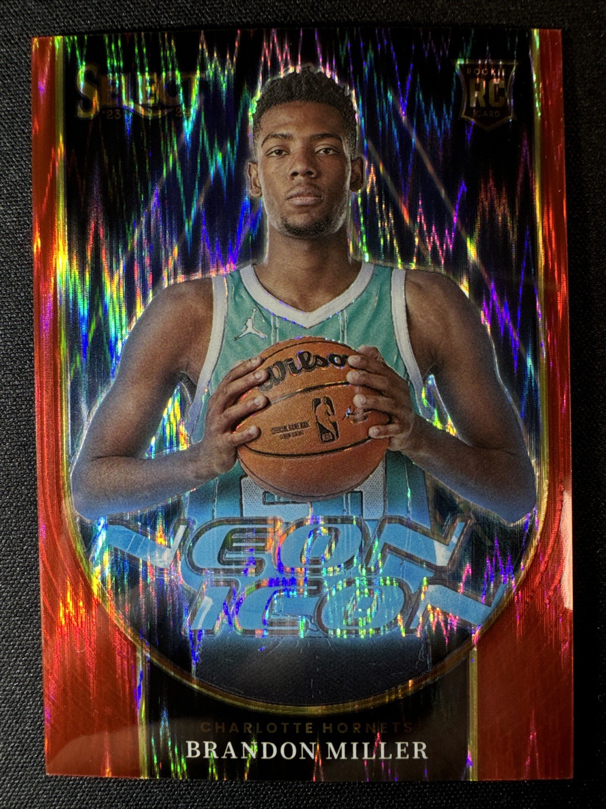 2023 PANINI SELECT NEON ICON RED FLASH #11 BRANDON MILLER ROOKIE RC /99