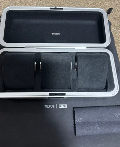 Tumi / KITH Watch Travel Case / Box - Silver Aluminum