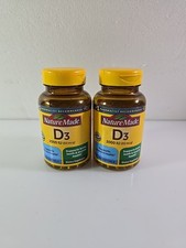 Nature Made D3 2000 IU 50 mcg Dietary Supplement 250 Softgels Exp 2027