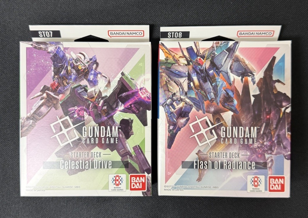 Gundam Card Game ENG Starter Decks ST07 Celestial Drive + ST08