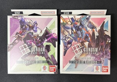 Gundam Card Game ENG Starter Decks ST07 Celestial Drive + ST08