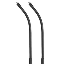 12" Gooseneck, 2 Pcs 1/4"-20 Female to Male Thread Metal Universal Hose Flexi...