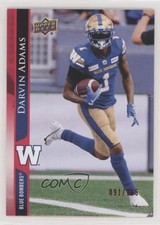 2021 Upper Deck CFL Red 91/165 Darvin Adams #185 0sh0