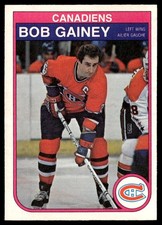 1982-83 O-Pee-Chee Card Hockey Bob Gainey Montreal Canadiens #181 NM