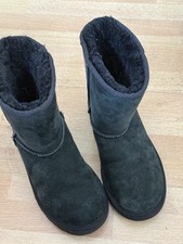UGG Women Classic Short II Black Boots US Size 6