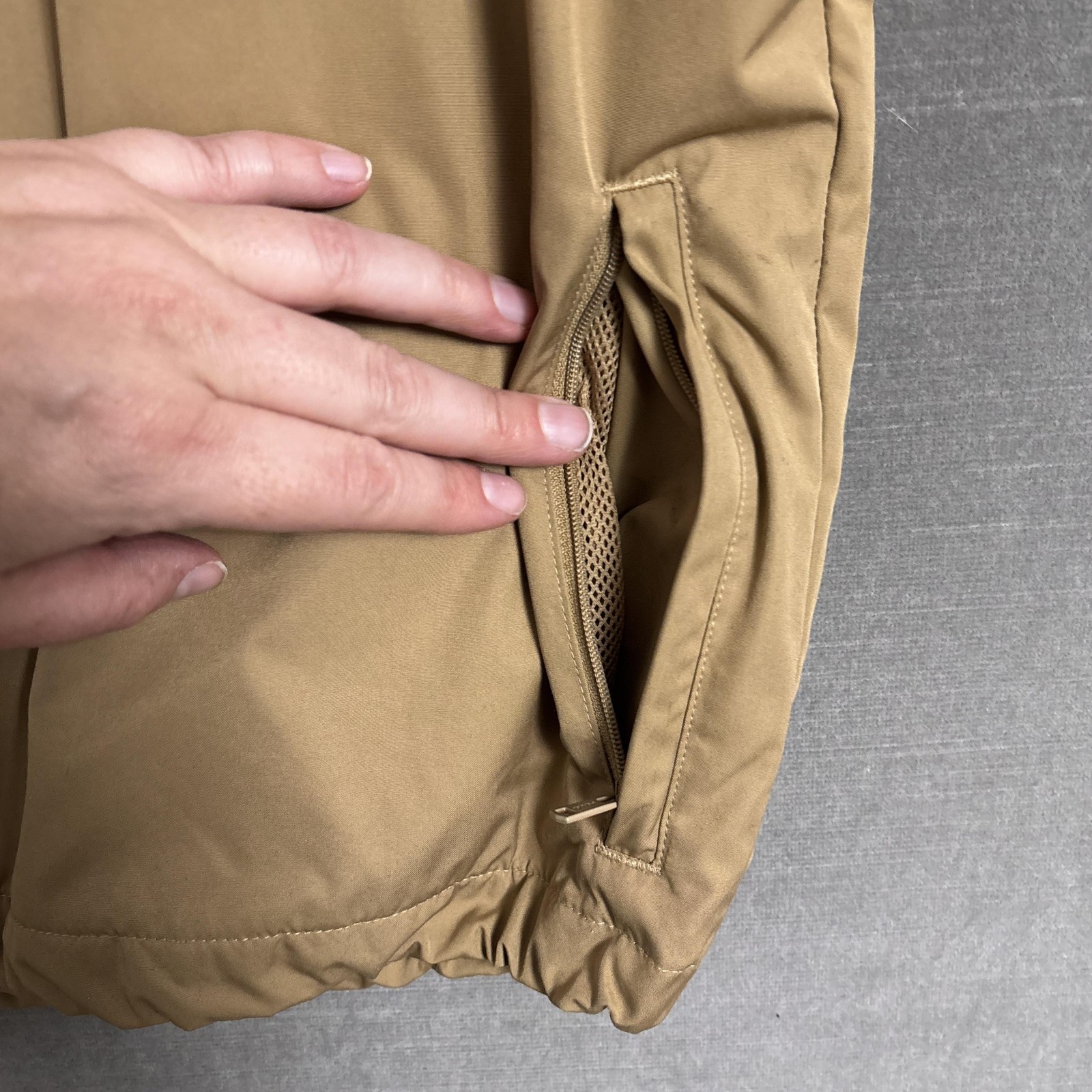 Vintage Polo Golf Ralph Lauren Vest XXL Tan Full Zip Windbreaker Jacket Preppy thumbnail 8