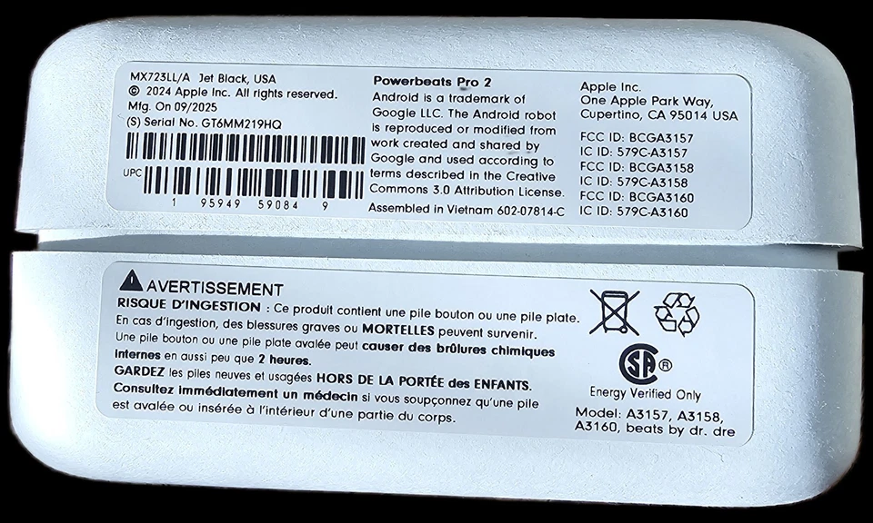 Beats By Dr. Dre Powerbeats Pro 2 Jet черный, внутриканальные наушники - Изображение 2 из 4