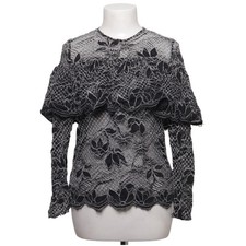 Zara Woman, Bluse, Größe: M, Schwarz/Weiß, Spitze, Damen #Wta