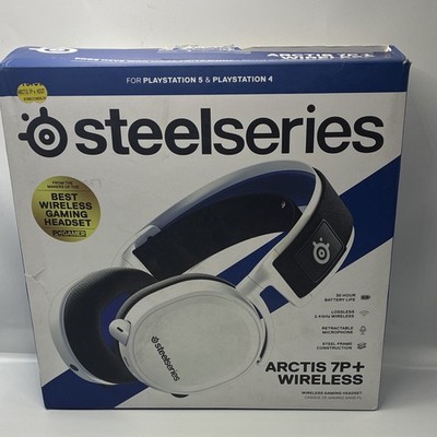 SteelSeries Arctis 7P+ Wireless 2.4GHz Headset Boom Mic PS5/PS4 White Deal !!