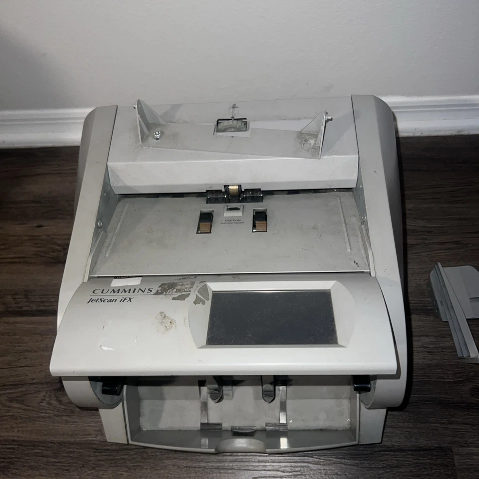 Contador de dinheiro Cummins Allison JetScan iFX i100 sem fonte de alimentação i101 - Imagem 4 de 4