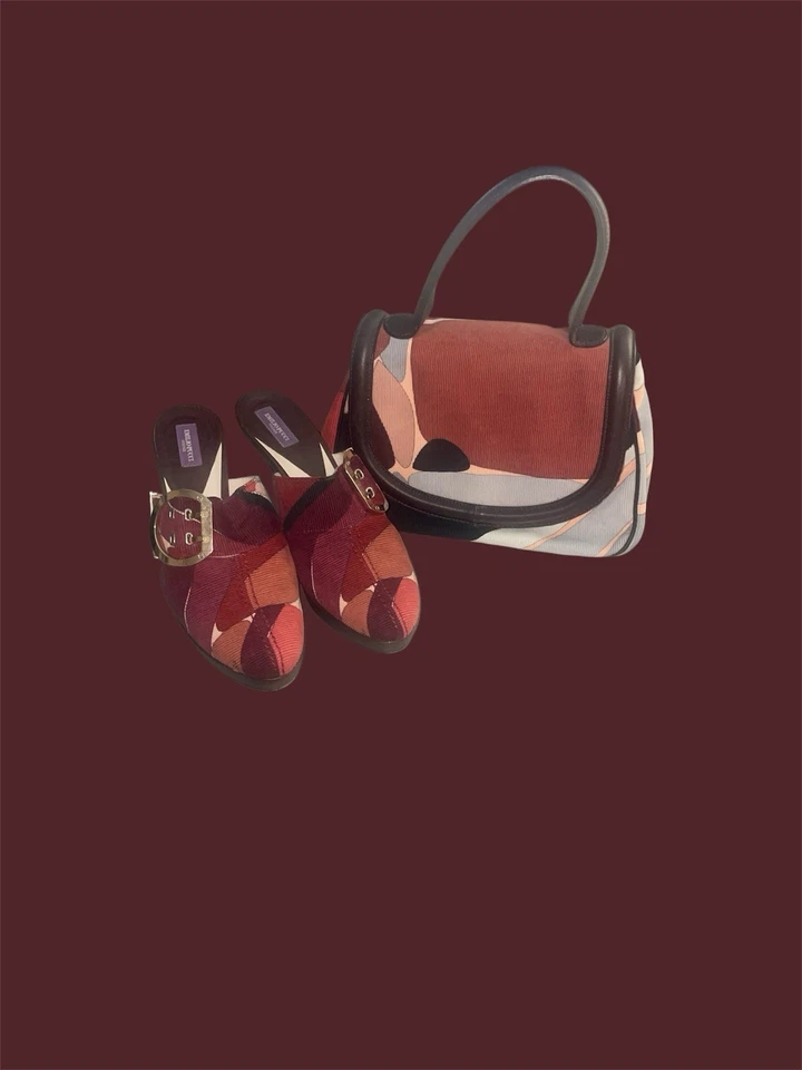 🔥¡Emilio Pucci Mules Tacón Alto Clásico! EU 38 US 7 1/2 Foto 4 de 4