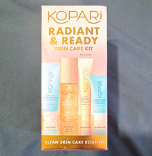 Kopari Radiant Ready Full Size Skin Care Kit SPF 50 Face/Lips 4pc Set