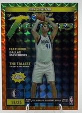 Dirk Nowitzki 2025-26 Topps Chrome Orange Refractor 18/25 Geometric Tall Tales