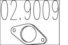 Dichtung Abgasrohr MTS 02.9009 für RENAULT CLIO 1 19 2 Großraumlimousine Chamade