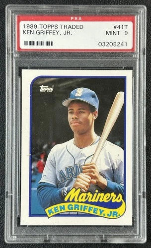 KEN GRIFFEY, JR. PSA 9 1989 TOPPS TRADED #41T ROOKIE RC MARINERS 241
