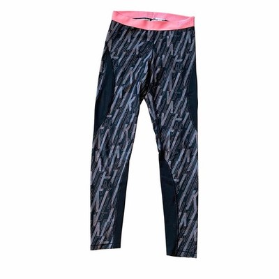 Nike Pro Hypercool Dri-FIT Leggings   Schwarz/Grau - Pink   Größe L  Top Zustand