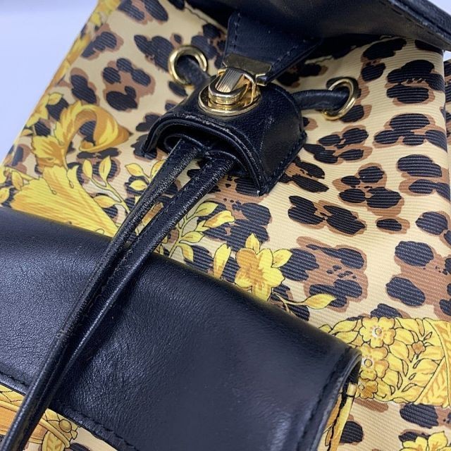 Authentic Gianni Versace Baroque Leopard Sunburst Backpack — image 6