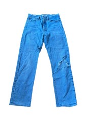 Levi  s Jeans Women's 26 Blue Wedgie Straight Light Denim Premium Button