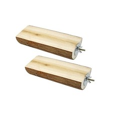Parrot Cage Perch, Wooden Platform for Birds 2 Packs 