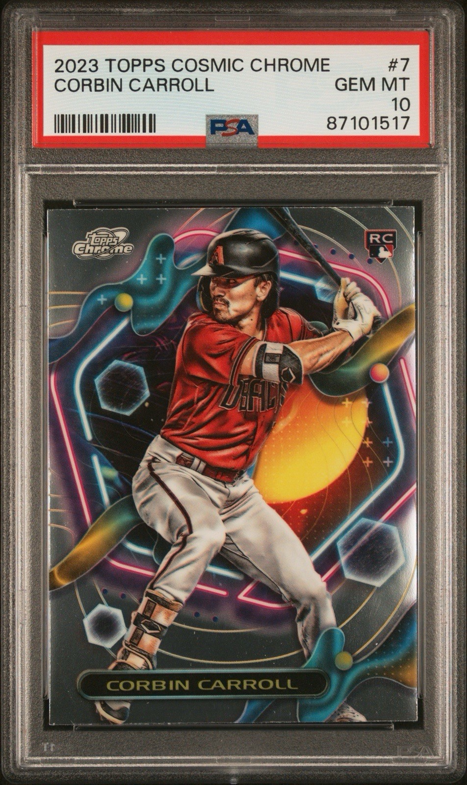 2023 Topps Cosmic Chrome #7 Corbin Carroll RC PSA 10 GEM MINT
