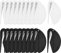 20 StüCk BrieföFfner, Schwarz Und Weiß PaketöFfner, Plastik PaketöFfner Mini Mit