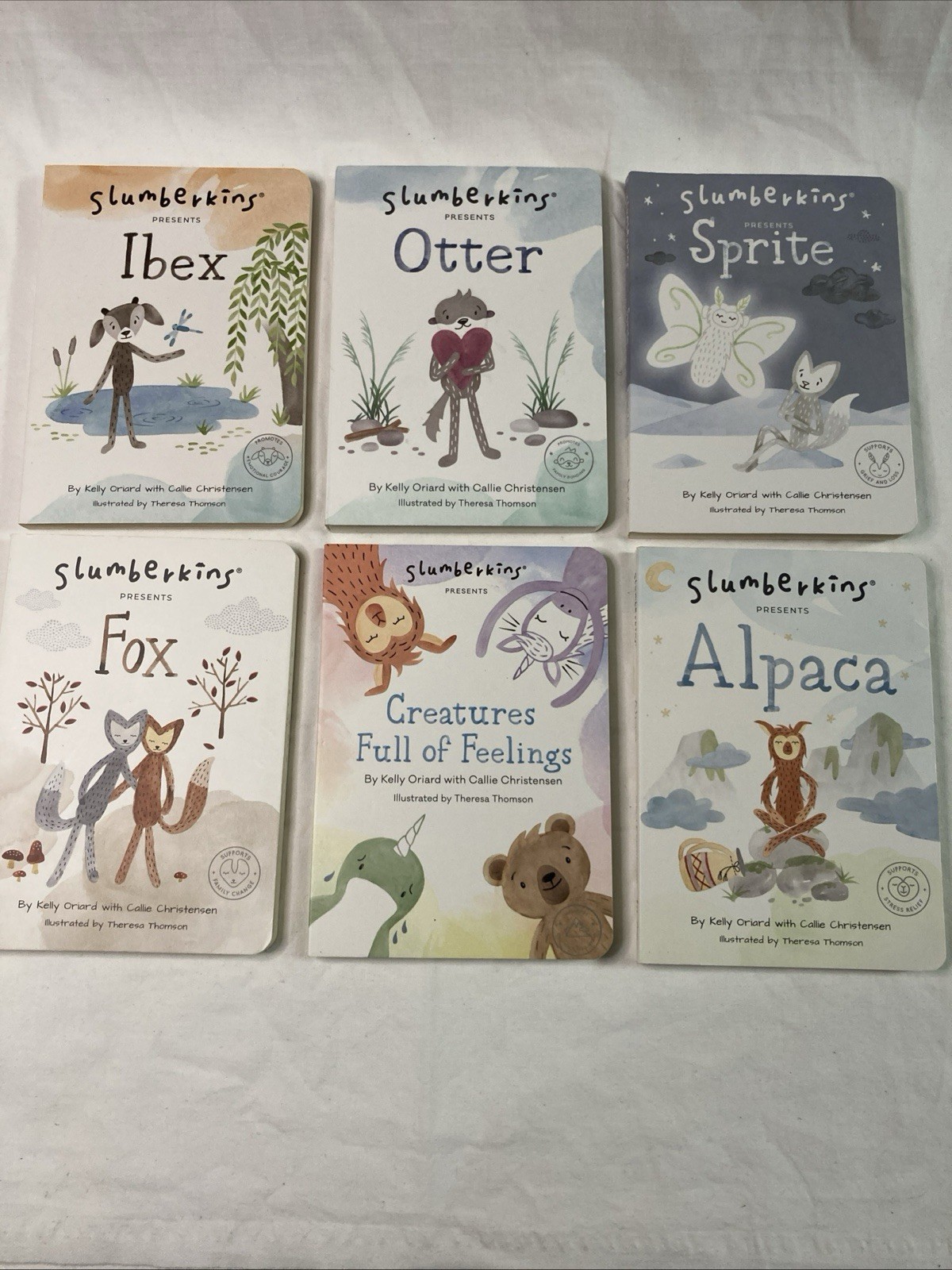 Slumberkins Lot of 6 Books Promoting Early Emotional Learning Children's Books