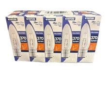 10 X Status 28W = 37W BC  Bayonet Cap B22 Halogen Clear Candle Bulb Dimmable
