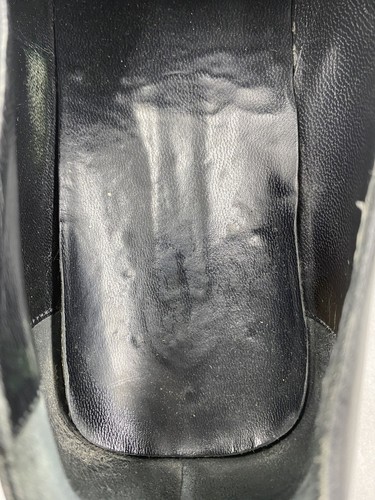 Gucci Black Leather Square Toe Slip On Dress Loafer M 10.5 - Picture 6 of 10