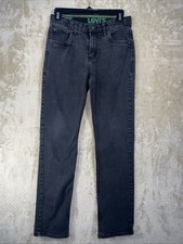 Levis 511 Jeans Boys Size 16 Reg Black Slim Fit Straight Stretch Youth 28x29.5