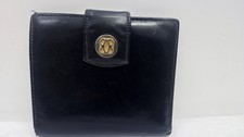 Vintage Bosca Black Full Grain Leather Wallet Bi-Fold Coin Purse