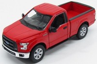 Welly 1/24 Ford F 150 Regular Cab Pick Up 2015 Rot Statisches Modell Diecast