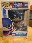 Funko Pop! Vinyl: DC Universe - Atom#389 back of the box is faded