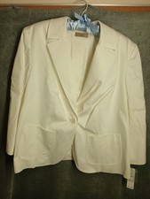 NWT Womens I.E. Woman Cream Single Button Blazer Size 2XL