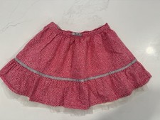 Oshkosh B  Gosh Girls Skirt Pink And White Polka Dot Size 10 B68