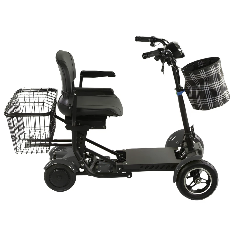 4-Rad Seniorenmobil Mobilitätshilfe vierrädrig FALTBAR Senioren-Scooter 6 KM/H