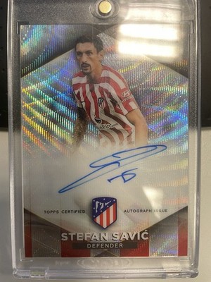 Topps Chrome Atletico Madrid 2022/23 - Stefan Savic - On Card Autogramm - /49