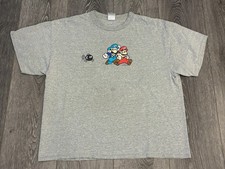 Vintage 2003 Nintendo Super Mario Brothers Bob-omb T-Shirt Men's XL Gray Luigi