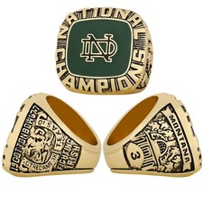 1977 Notre Dame Fighting Irish Ring Fan Ring Size 11