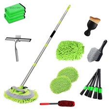 62" Car Wash Brush Kit 20Pcs - Chenille Microfiber Wash Mop Mitt Interior/Ext...