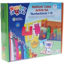 Image of Learning Resources MathLink Cubes Numberblocks 1-10 Activity Set - LSP0949-UK