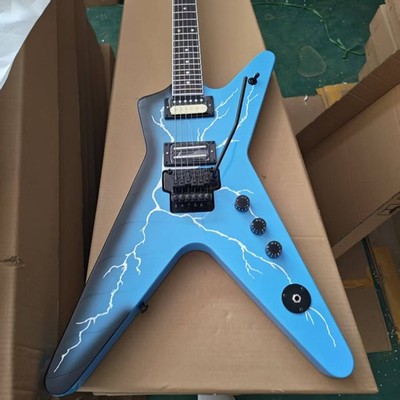 Dimebag Darrell  Dean From Hell  Blue Electric Guitar Floyd Rose Tremolo Ship US