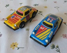 2 alte Blech Spielzeug Autos Porsche Made in Japan