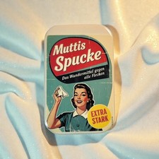 Muttis Spucke Retro Werbung | Kühlschrankmagnet Vintage Kult